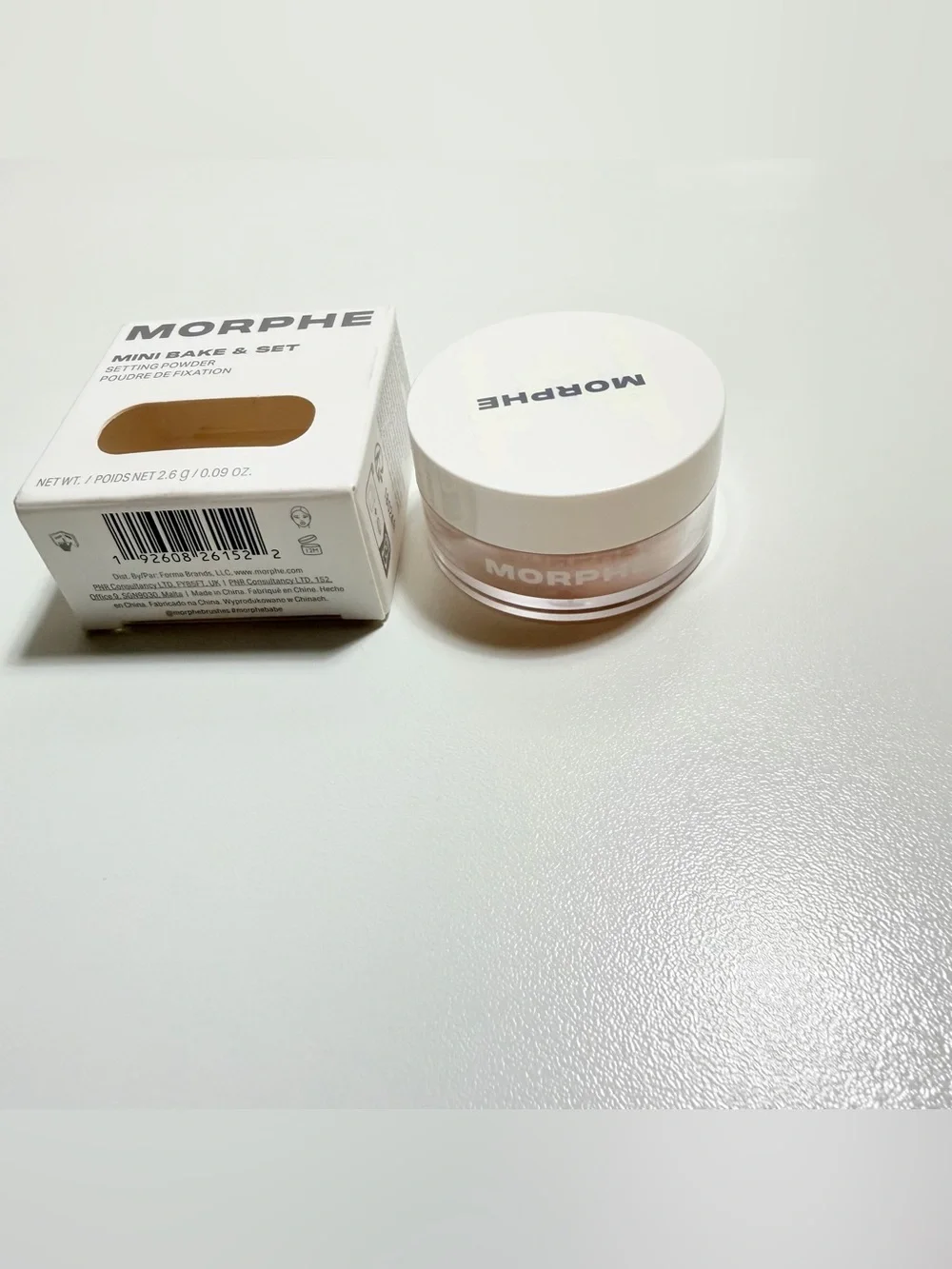 Morphe mini bake and set powder in brightening pink NeW